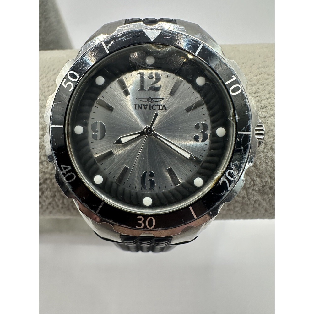 Damaged Invicta Womens 17482‎ Angel Silicone Band New Battery 37MM 8" Watch X